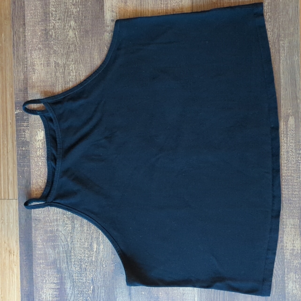 Torrid Black High Neck Foxy Crop Cami